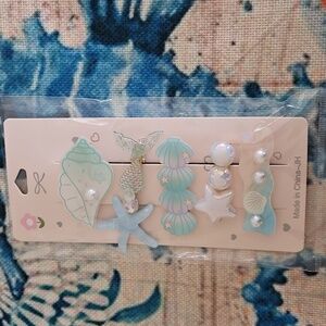 Sea Shell Hair Clip Bundle